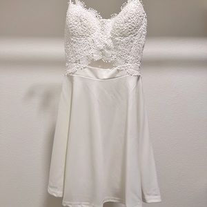 White lace dress